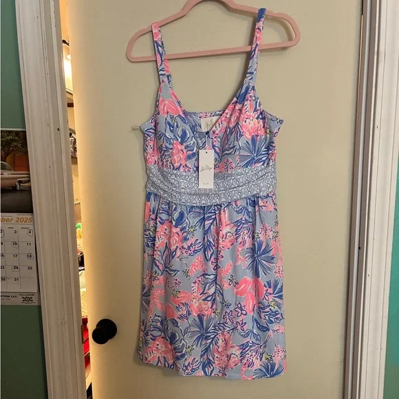 NWT Lilly Pultizer Nemy Skirted Romper •Elephant Splash Engineered• Size 12 - Picture 6 of 10